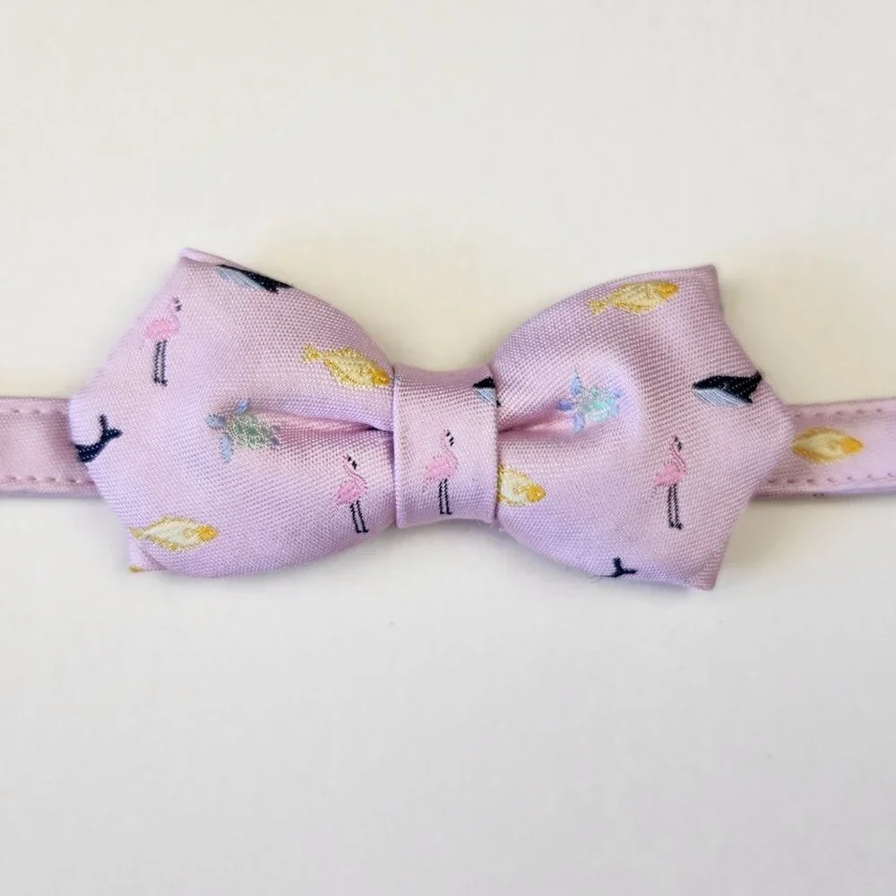 Janie and Jack Kid's Bow Tie Pink Flamingo Fish Whale Turtle Ocean Animals